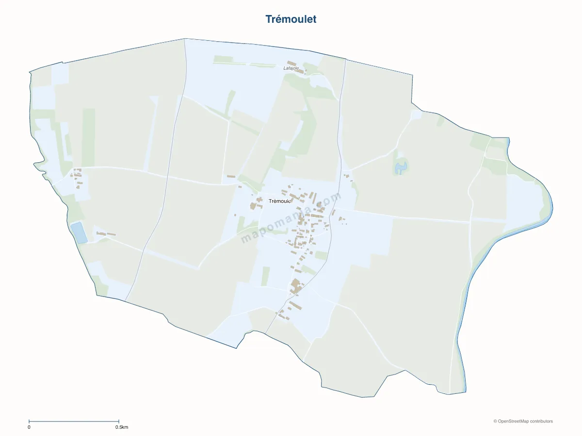 Carte de Trémoulet à personnaliser