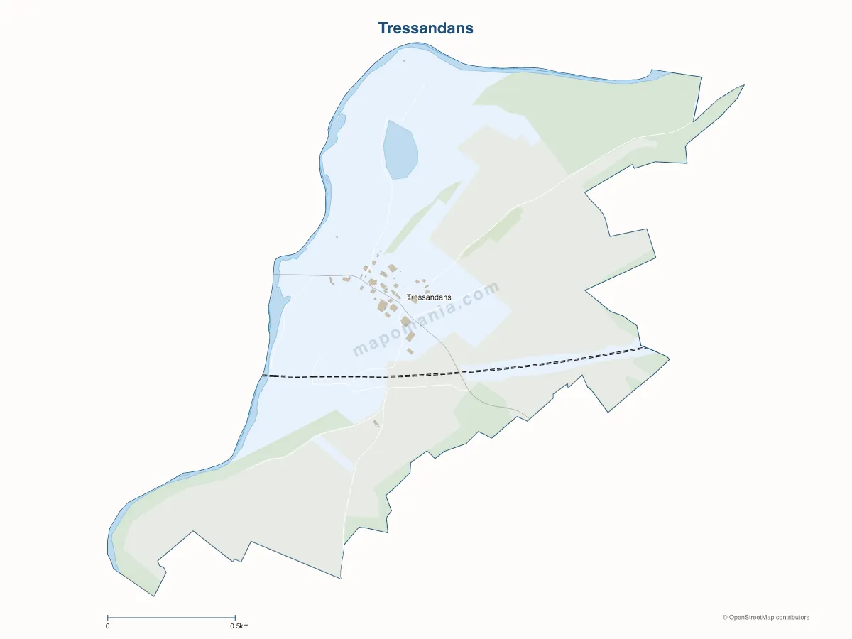 Carte de Tressandans à personnaliser