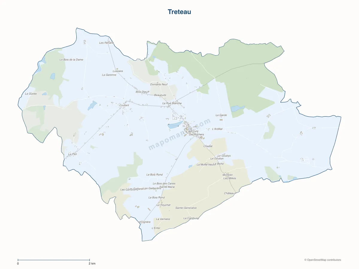 Carte de Treteau à personnaliser