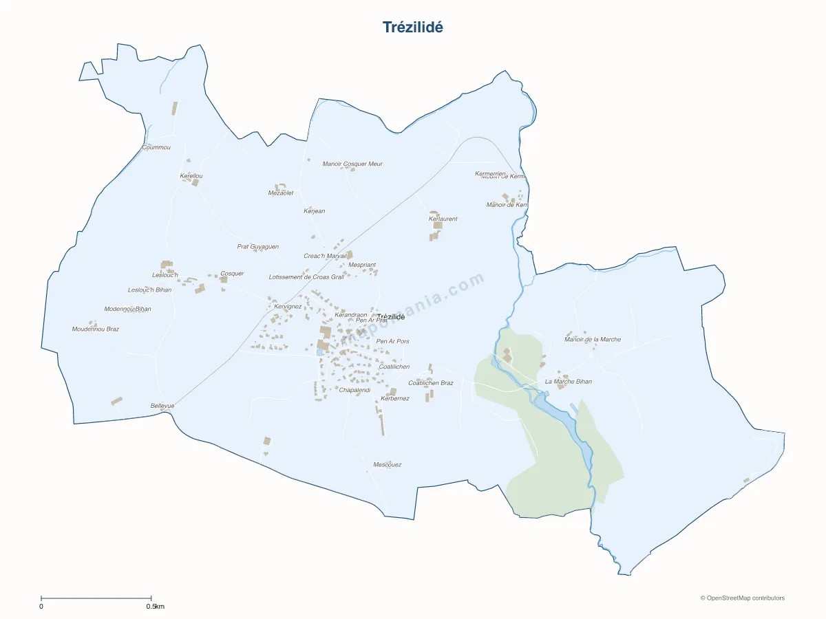 Carte de Trézilidé à personnaliser