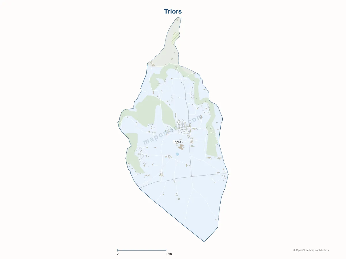 Carte de Triors à personnaliser