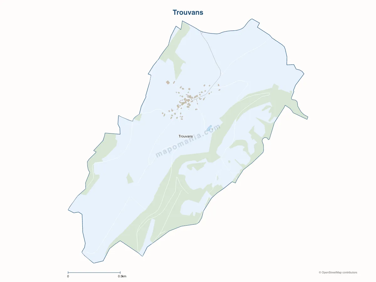 Carte de Trouvans à personnaliser