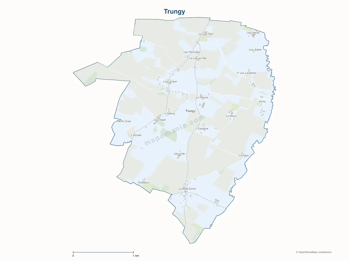 Carte de Trungy à personnaliser