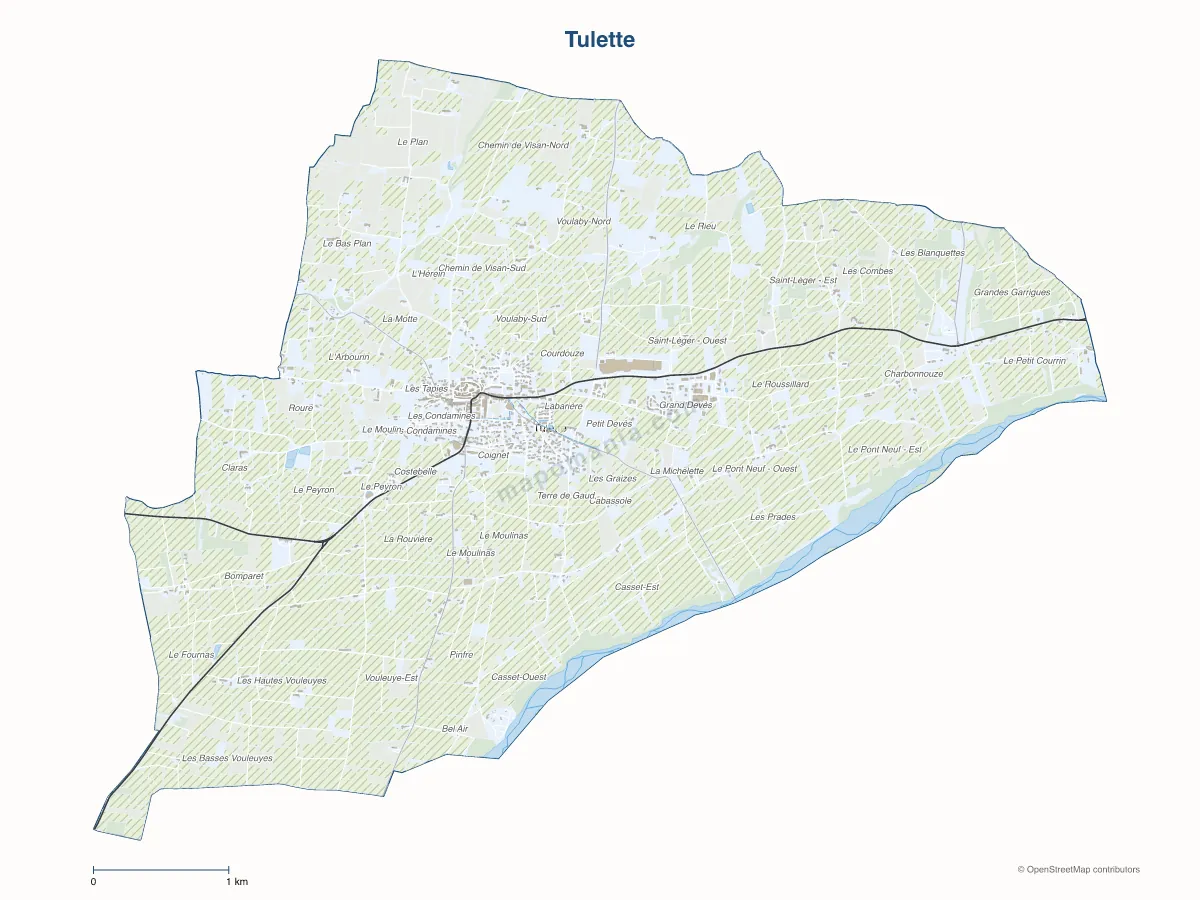 Carte de Tulette à personnaliser