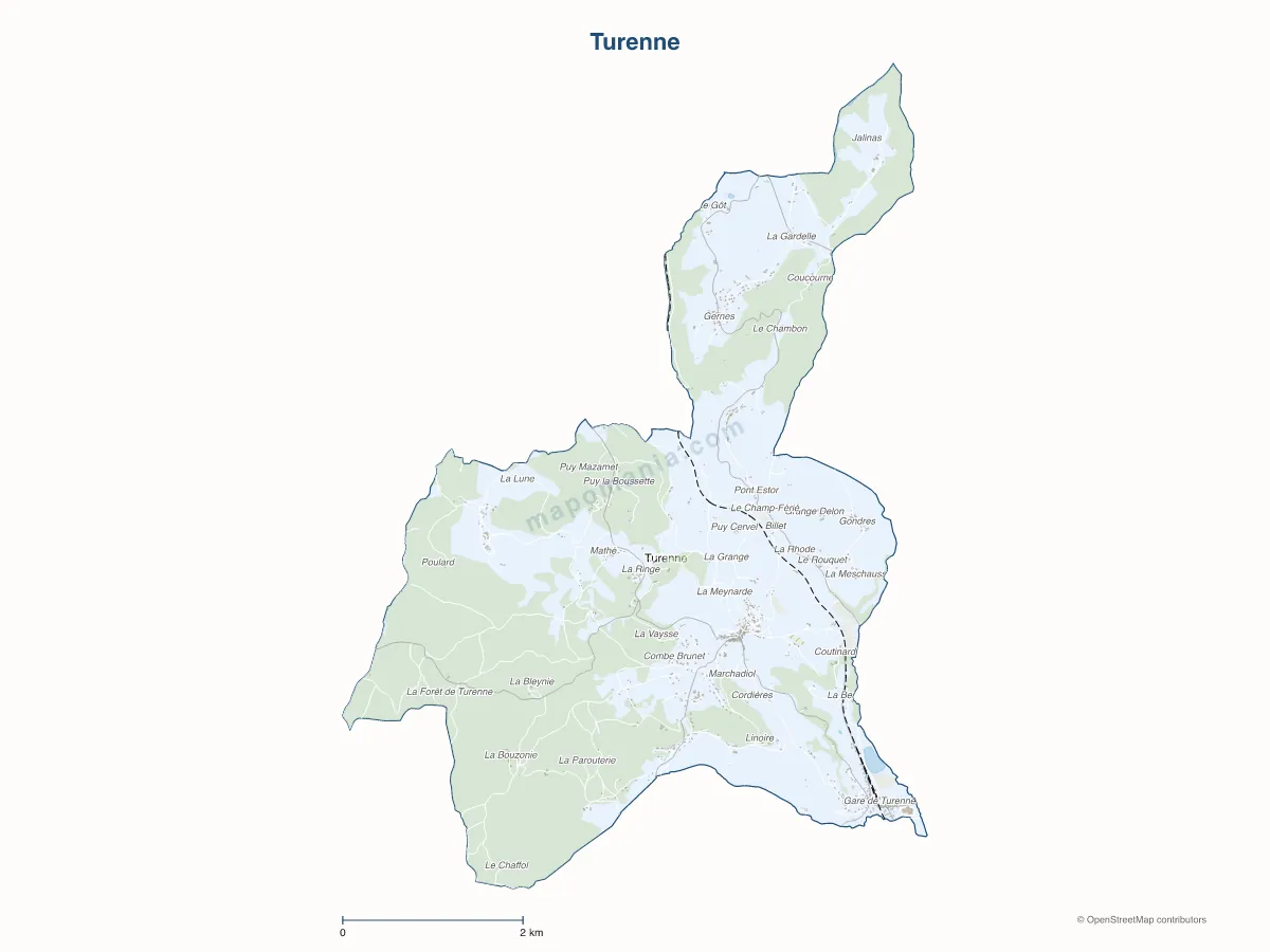 Carte de Turenne à personnaliser