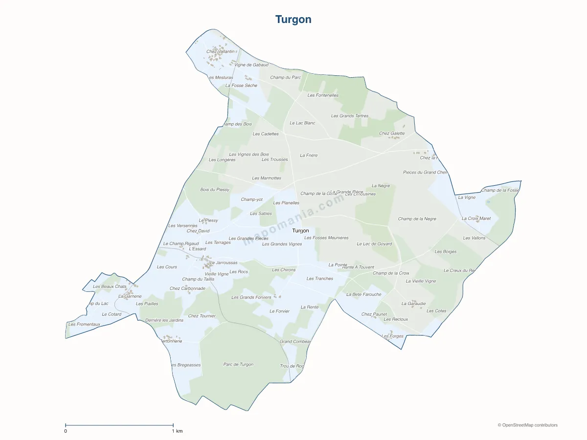 Carte de Turgon à personnaliser