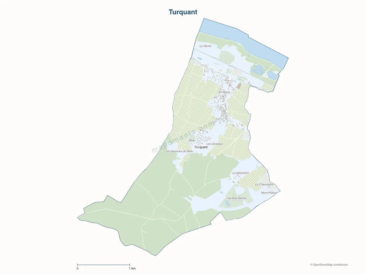 Carte de Turquant à personnaliser