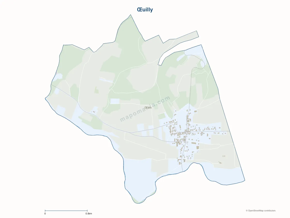 Carte de Œuilly à personnaliser