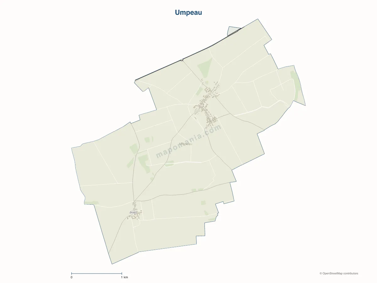 Carte de Umpeau à personnaliser