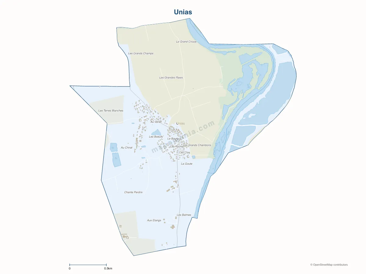 Carte de Unias à personnaliser