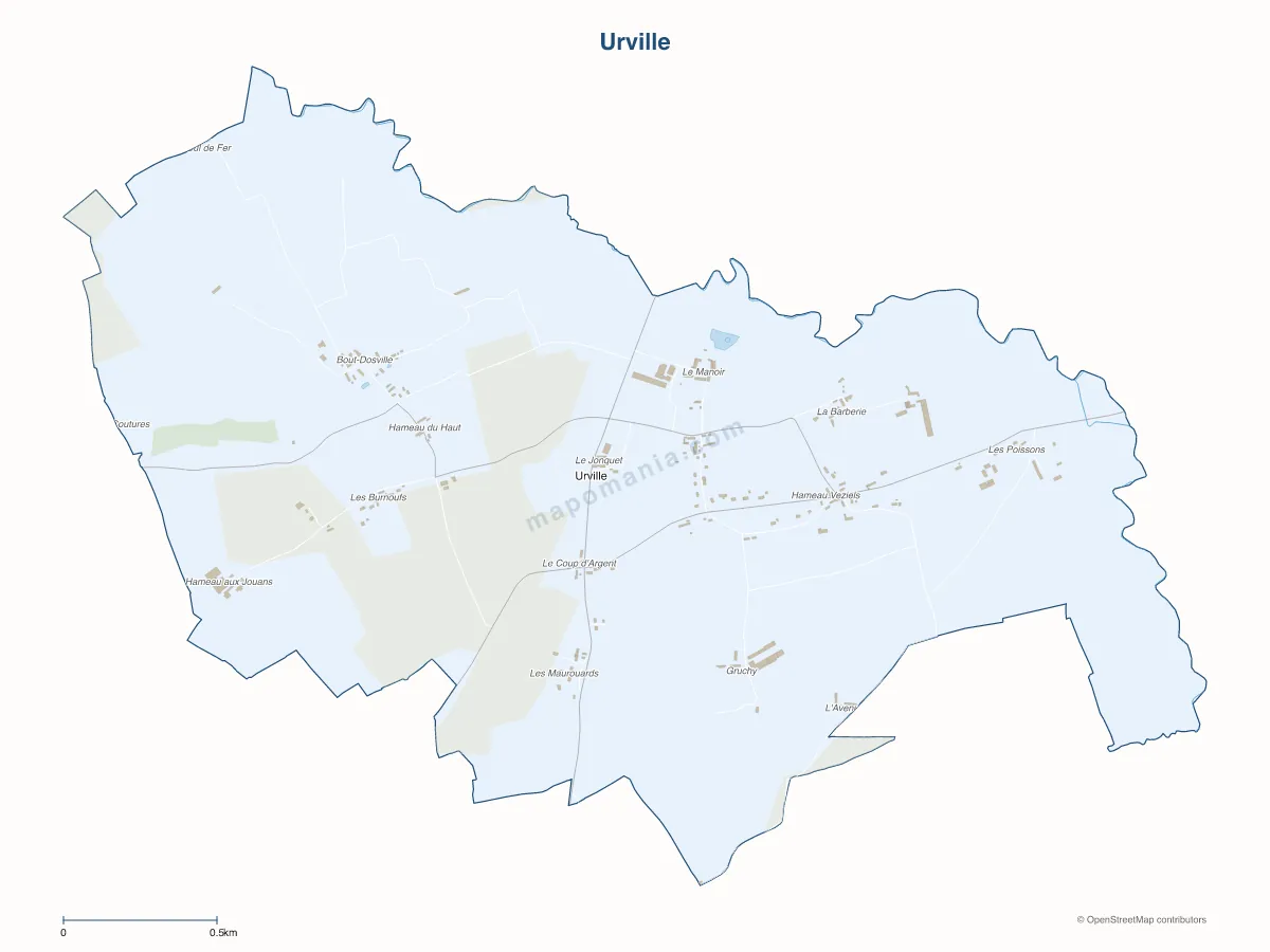 Carte de Urville à personnaliser