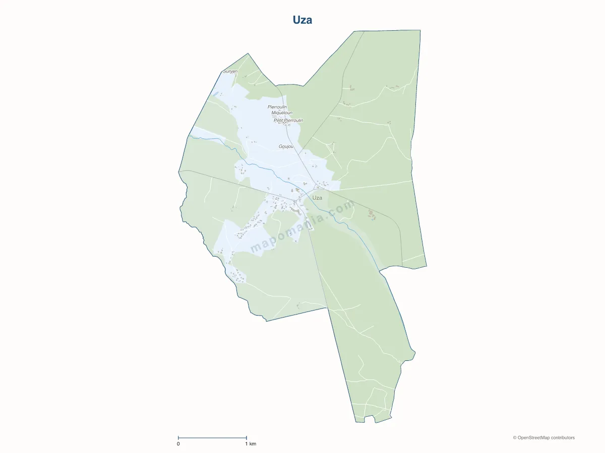 Carte de Uza à personnaliser