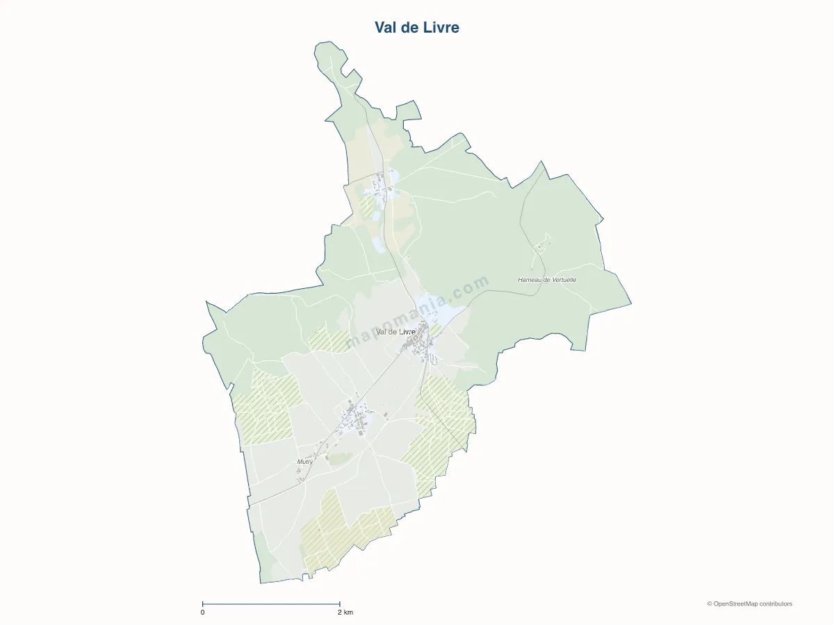Carte de Val de Livre à personnaliser