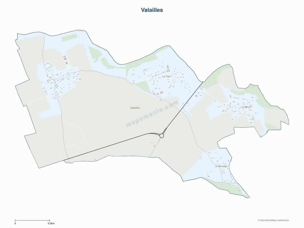 Carte de Valailles à personnaliser
