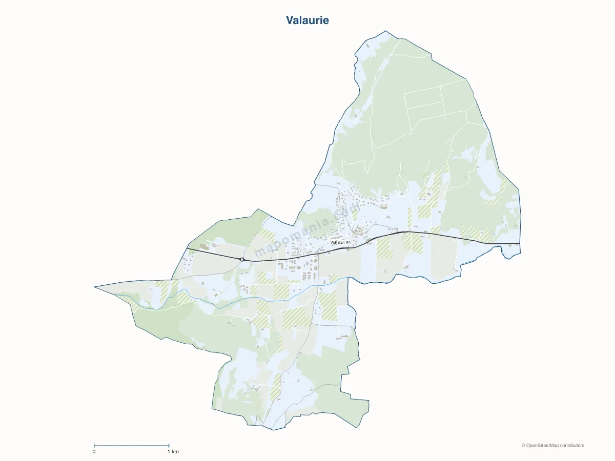 Carte de Valaurie à personnaliser