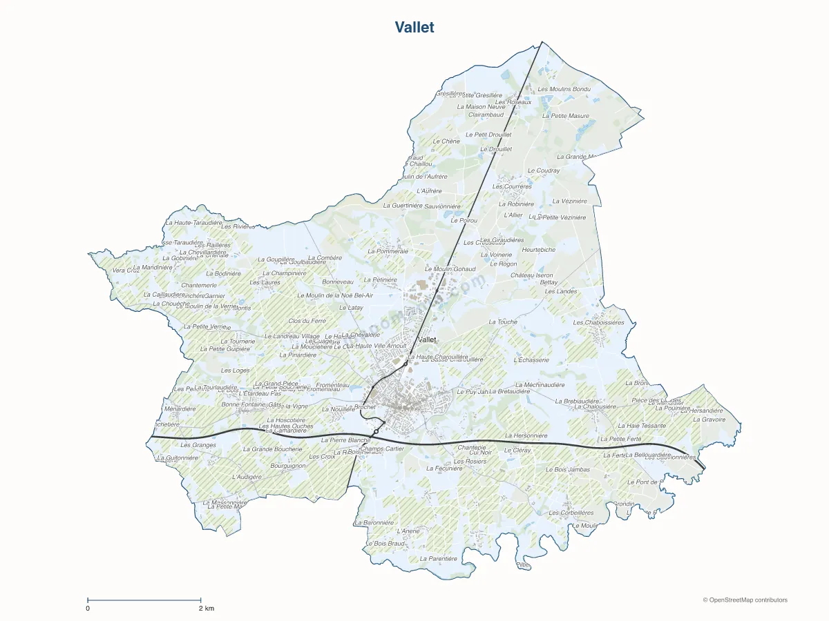 Carte de Vallet à personnaliser