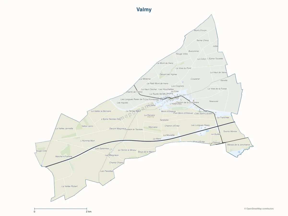 Carte de Valmy à personnaliser