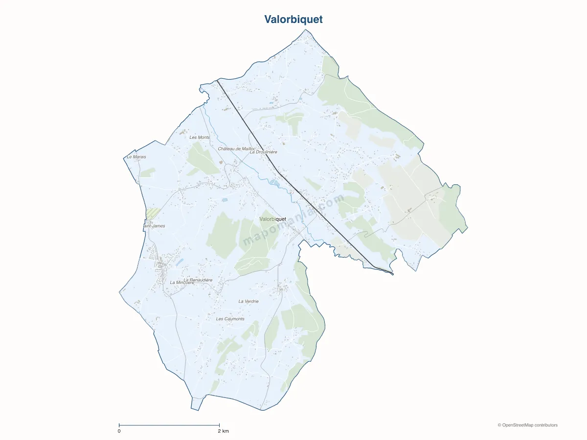 Carte de Valorbiquet à personnaliser