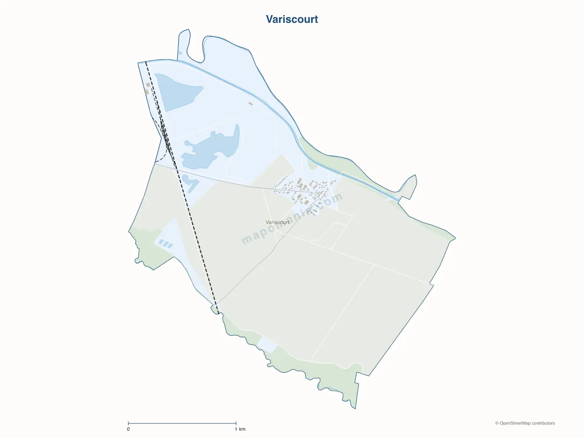 Carte de Variscourt à personnaliser