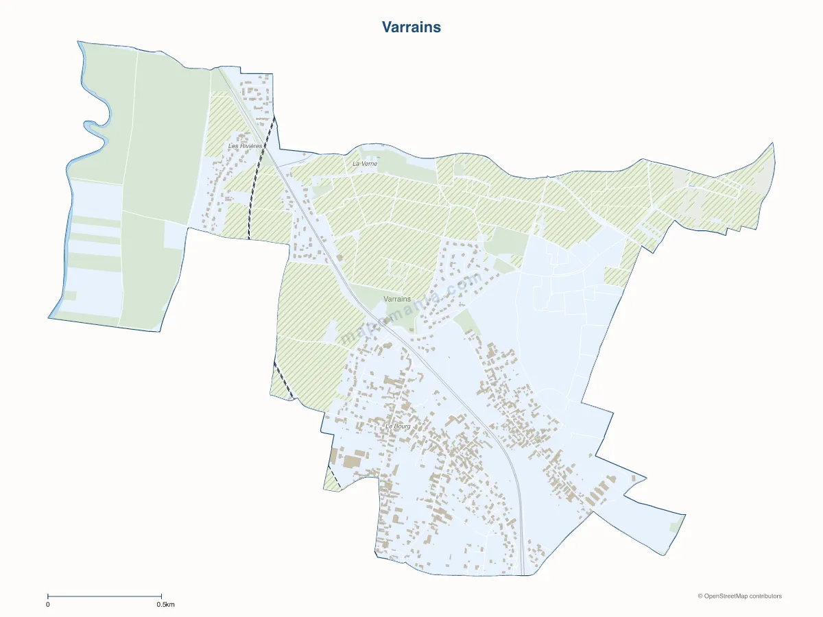 Carte de Varrains à personnaliser