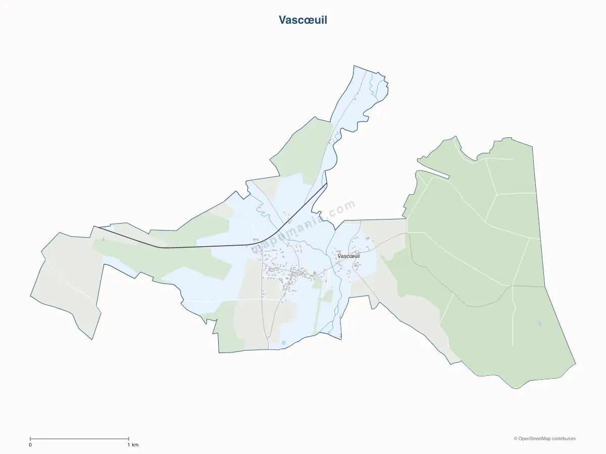 Carte de Vascœuil à personnaliser