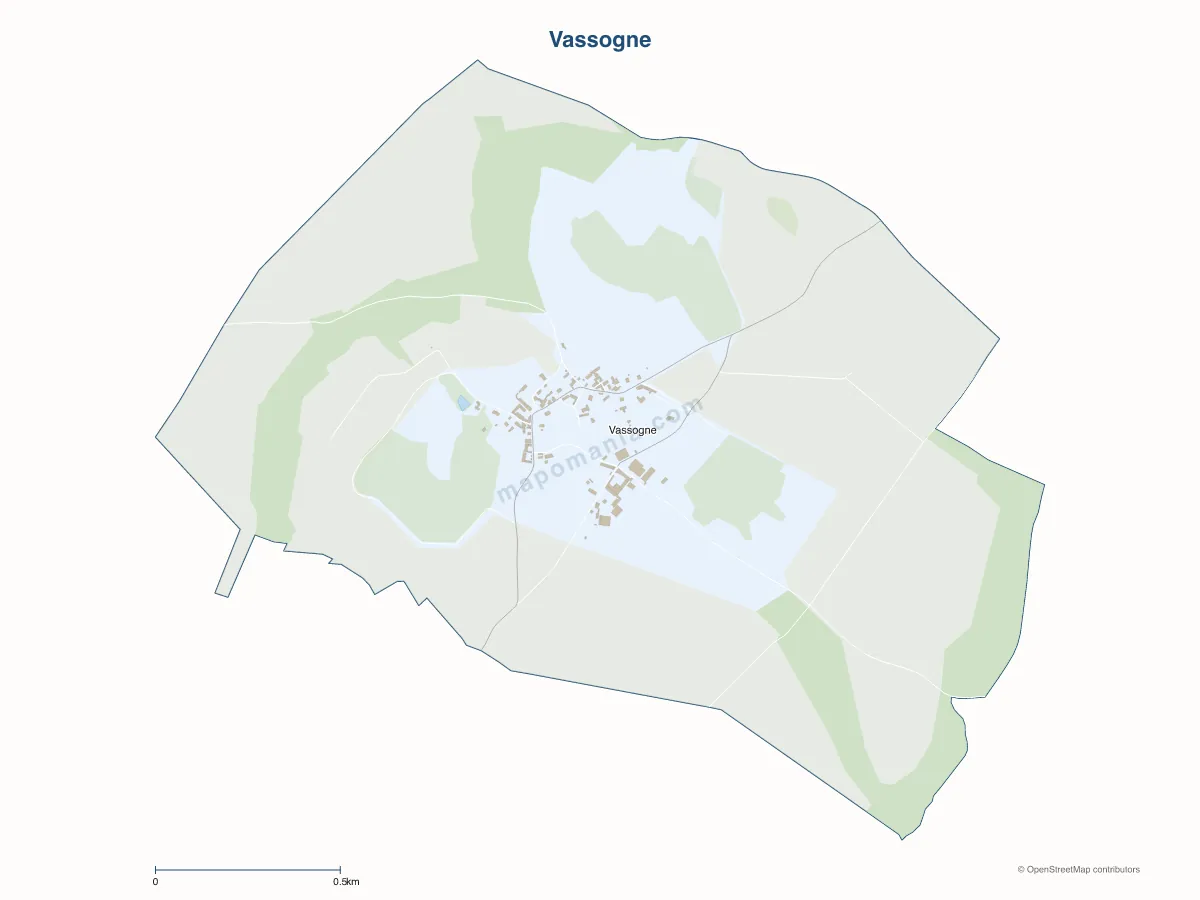 Carte de Vassogne à personnaliser
