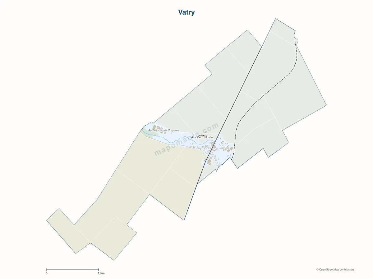 Carte de Vatry à personnaliser