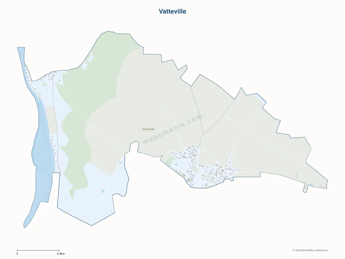 Carte de Vatteville à personnaliser
