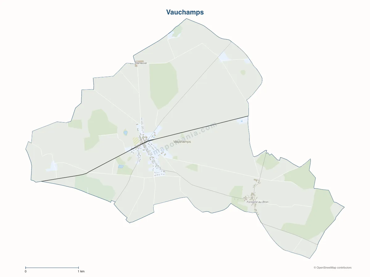 Carte de Vauchamps à personnaliser