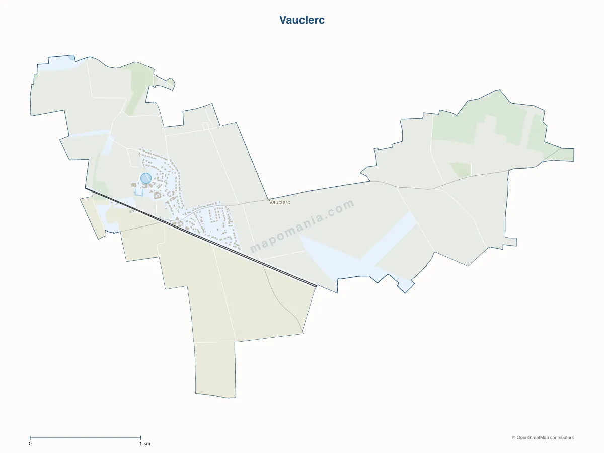 Carte de Vauclerc à personnaliser