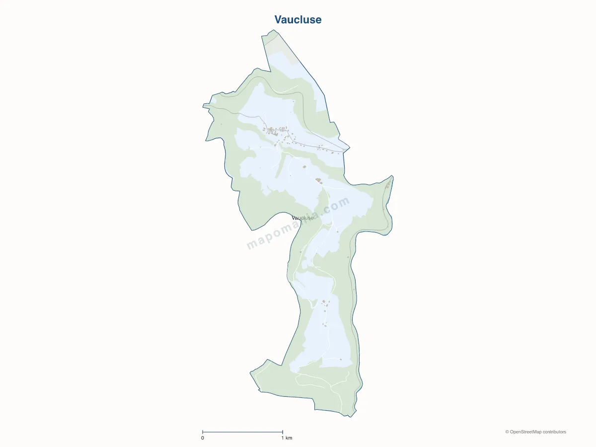 Carte de Vaucluse à personnaliser