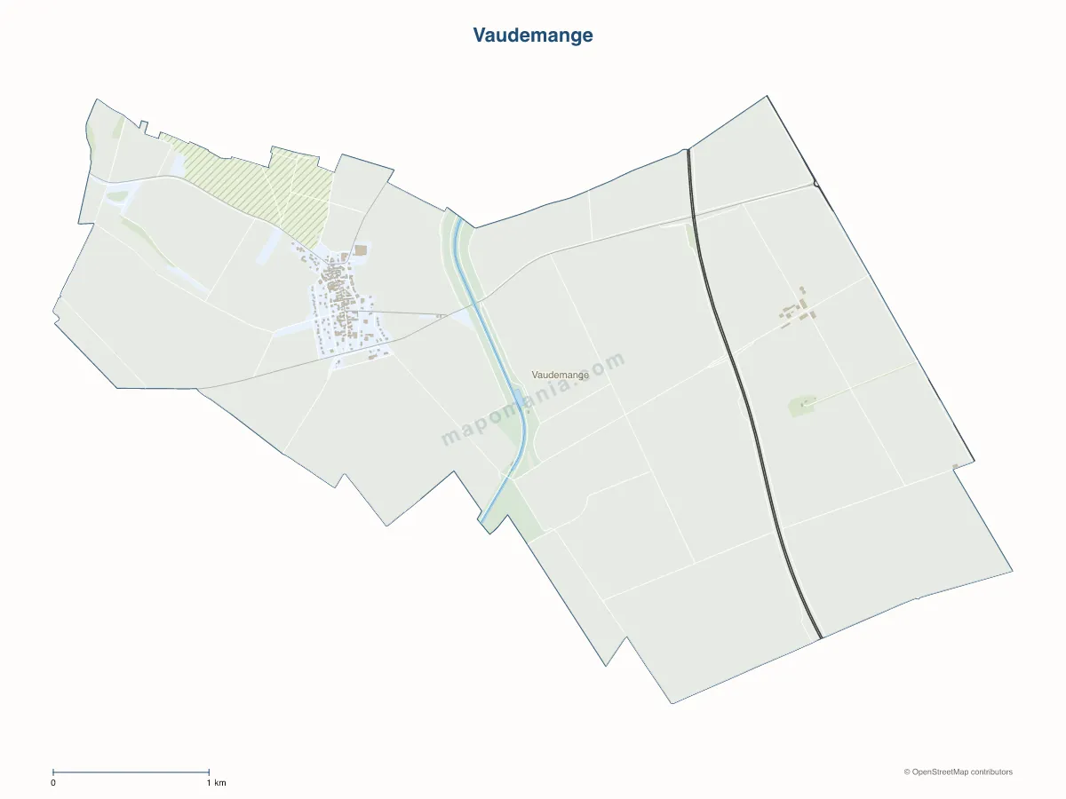Carte de Vaudemange à personnaliser