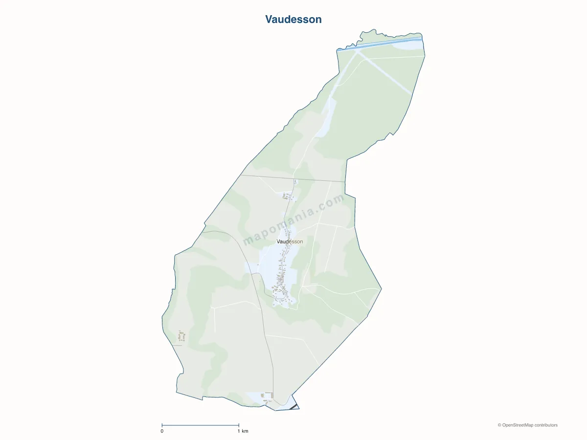 Carte de Vaudesson à personnaliser