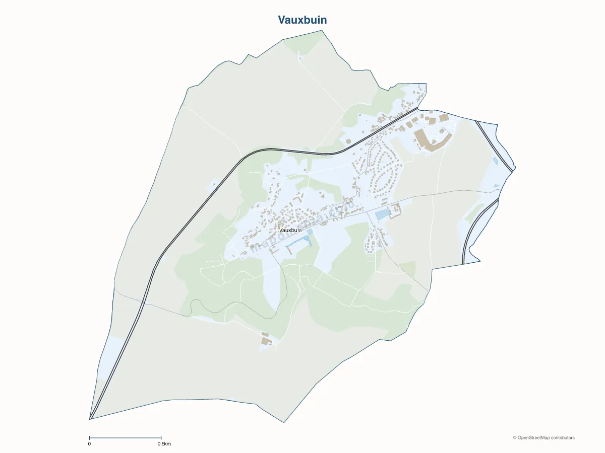 Carte de Vauxbuin à personnaliser