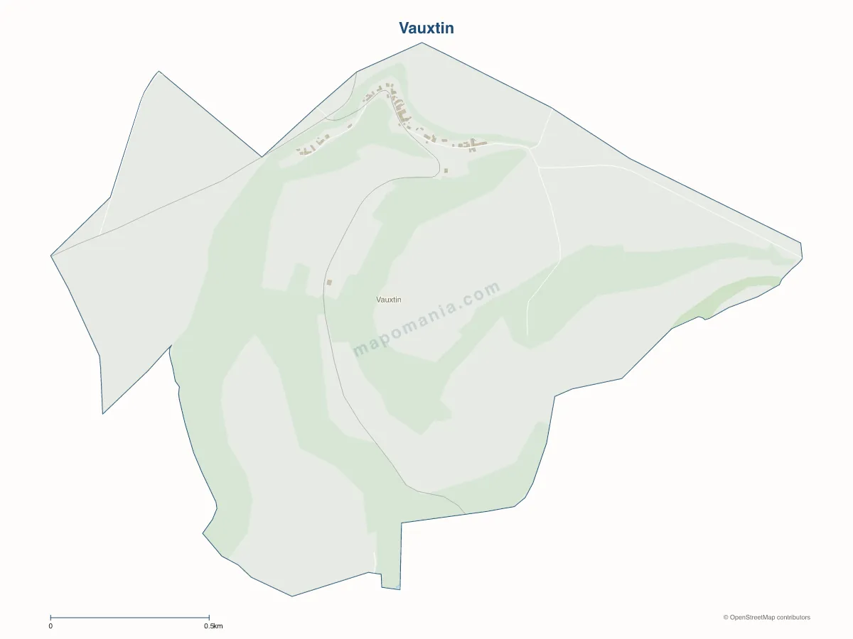 Carte de Vauxtin à personnaliser