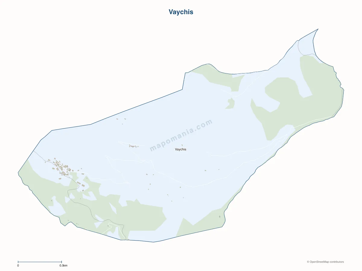 Carte de Vaychis à personnaliser