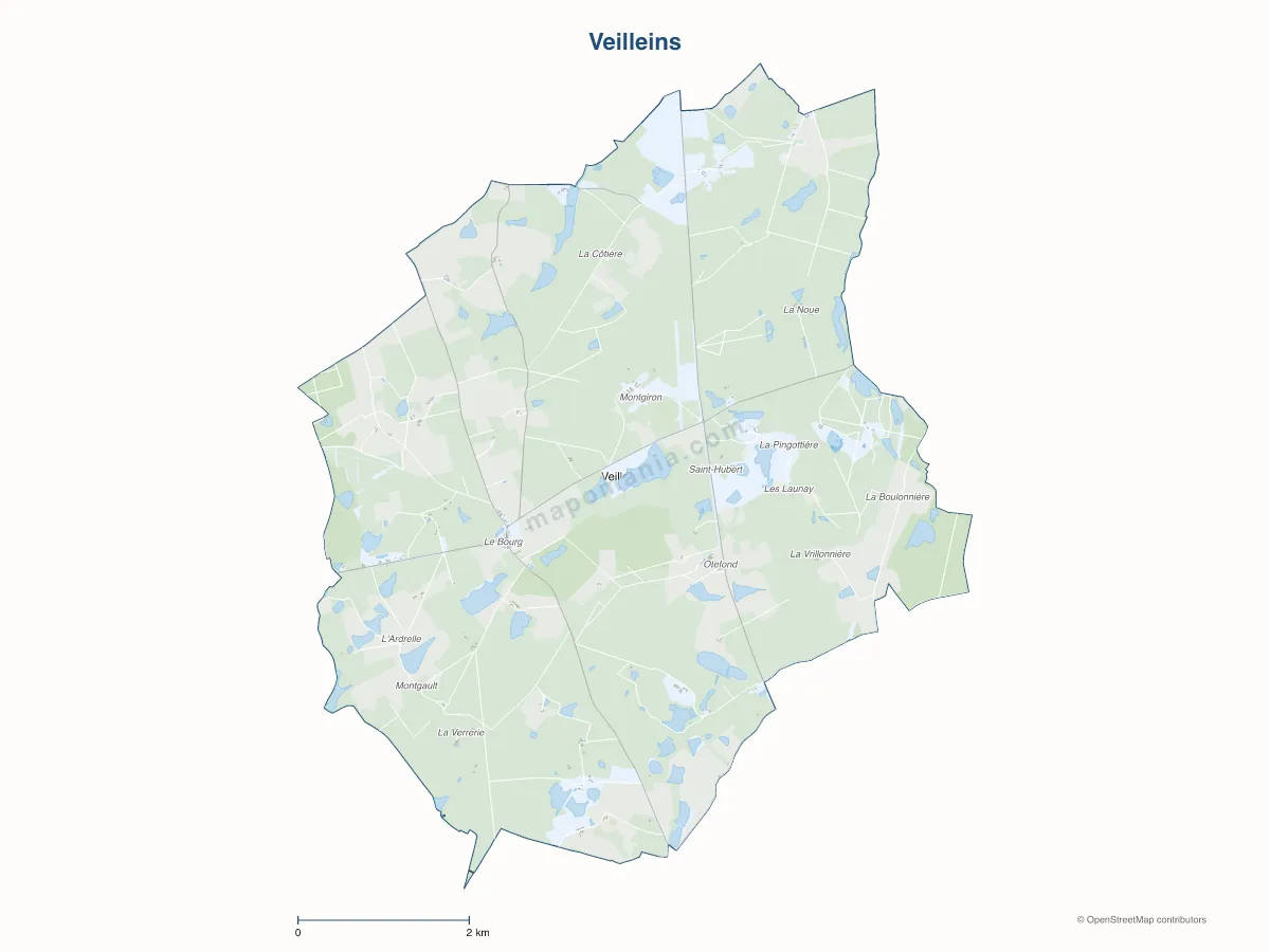 Carte de Veilleins à personnaliser