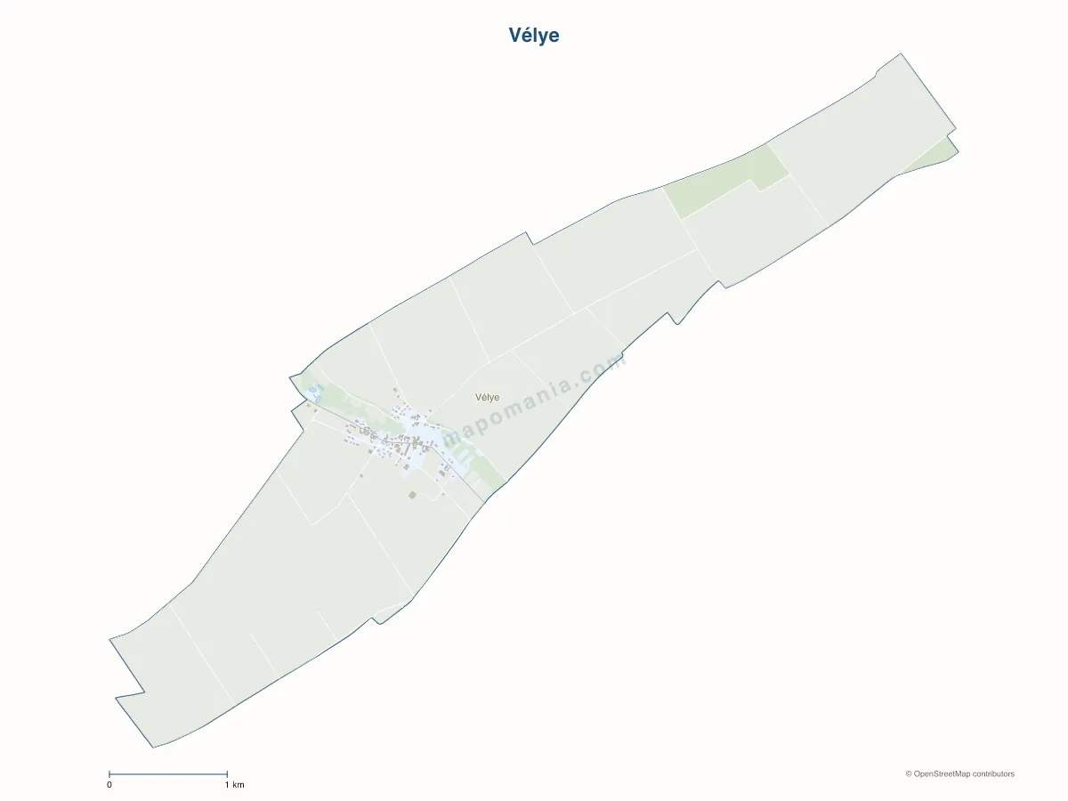 Carte de Vélye à personnaliser