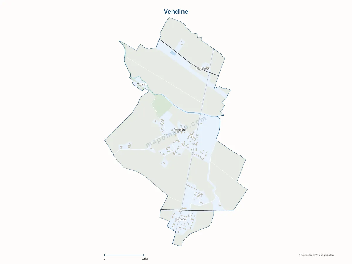 Carte de Vendine à personnaliser