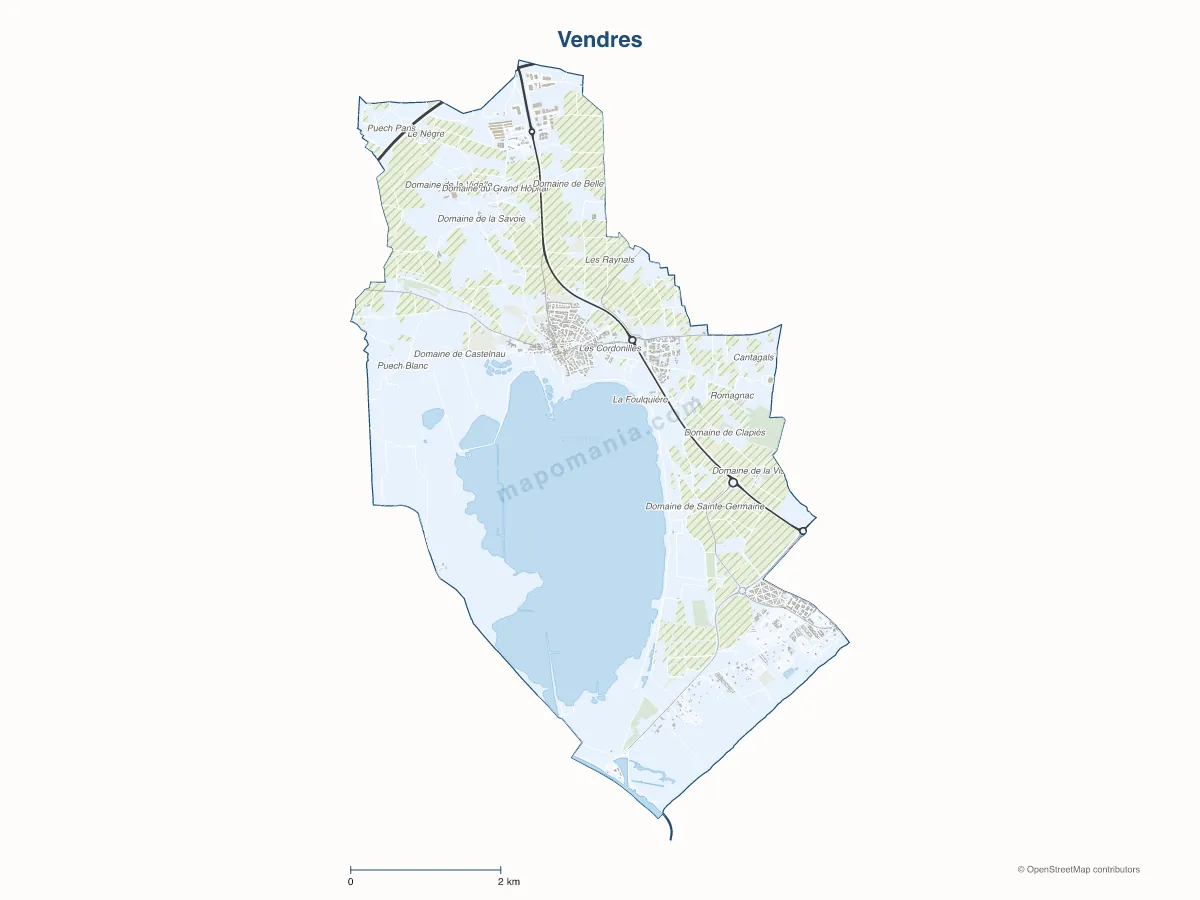 Carte de Vendres à personnaliser