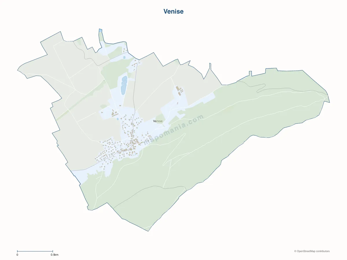 Carte de Venise à personnaliser