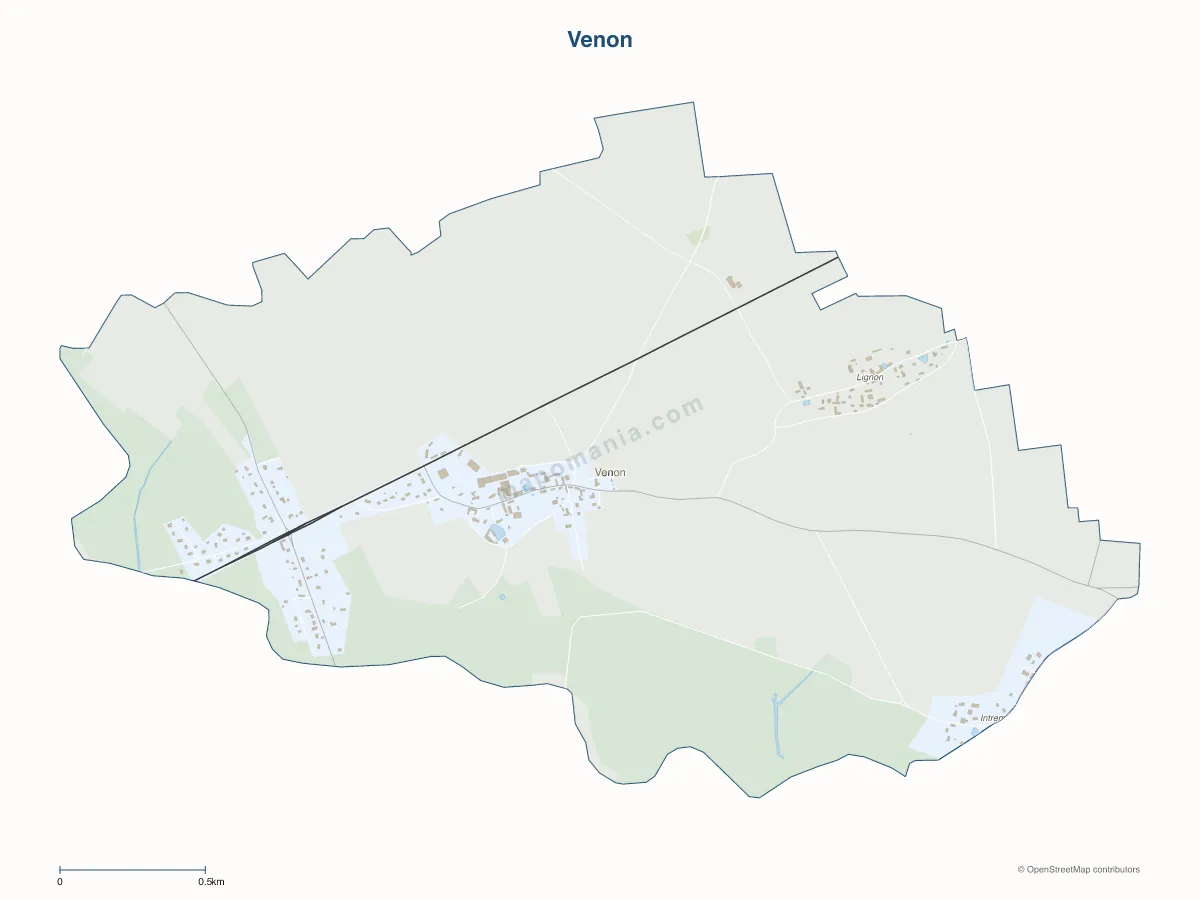 Carte de Venon à personnaliser