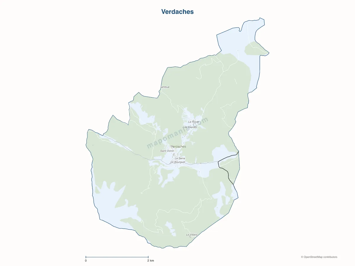 Carte de Verdaches à personnaliser