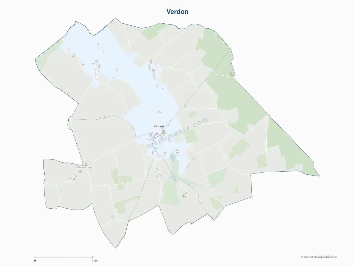 Carte de Verdon à personnaliser