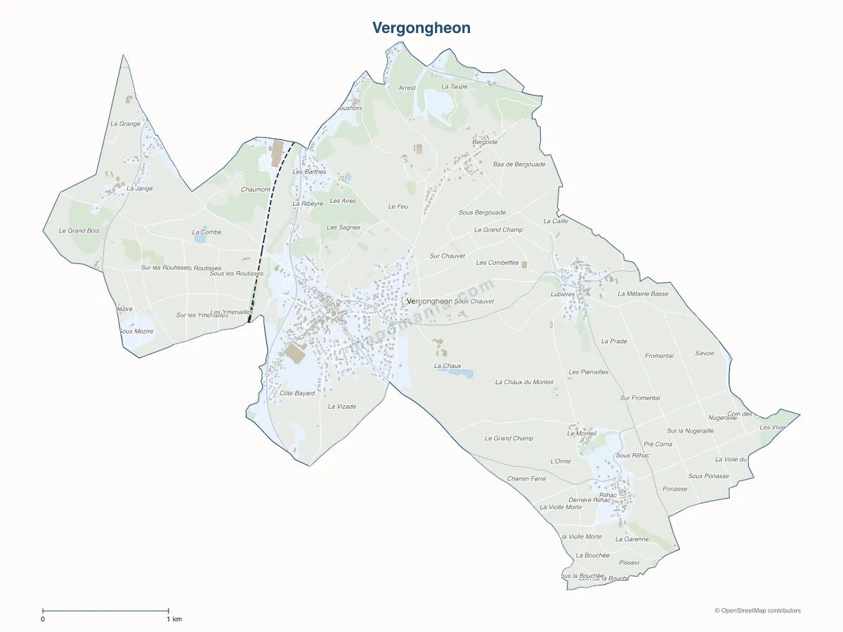 Carte de Vergongheon à personnaliser