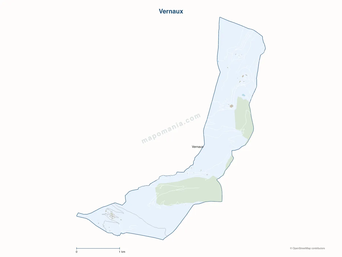 Carte de Vernaux à personnaliser