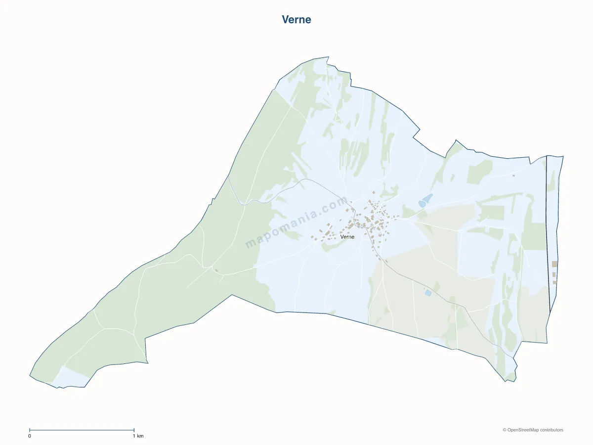 Carte de Verne à personnaliser