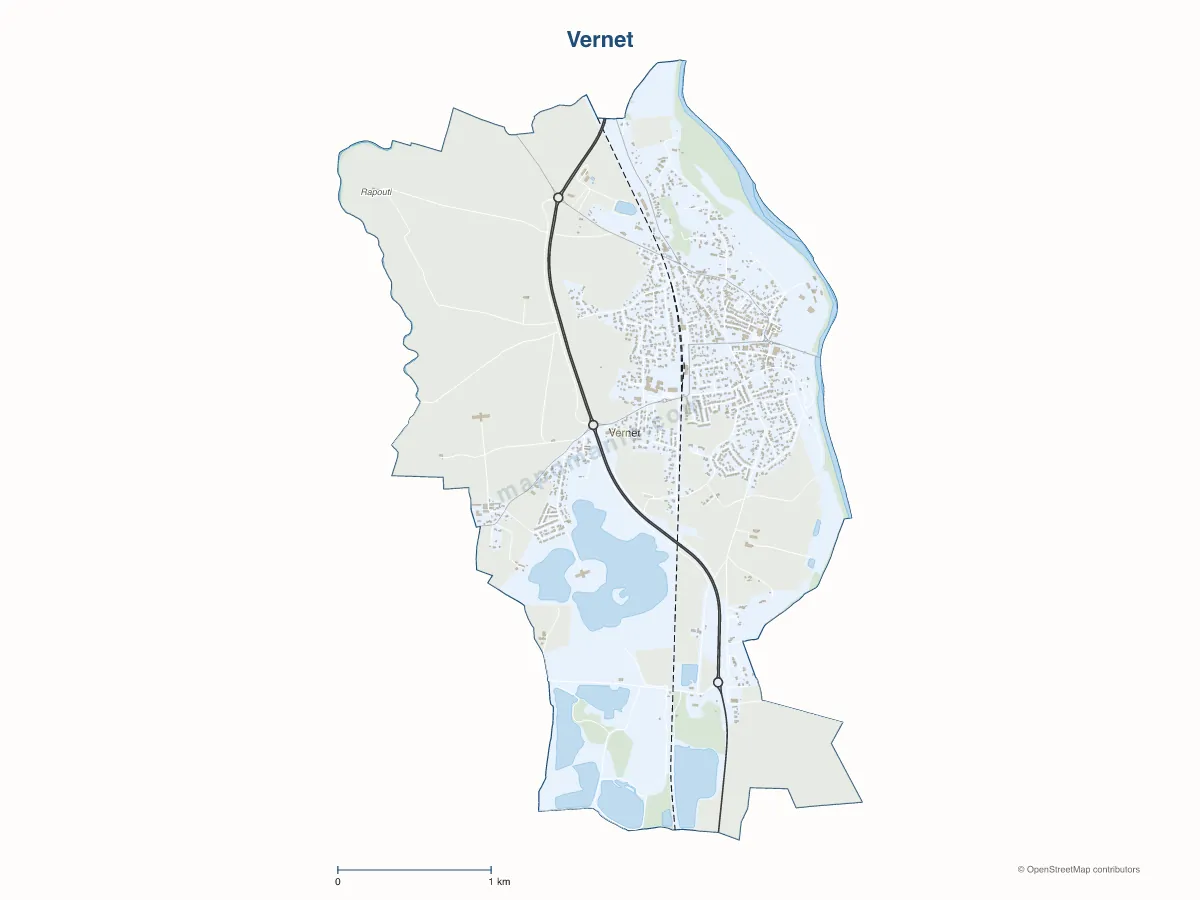 Carte de Vernet à personnaliser