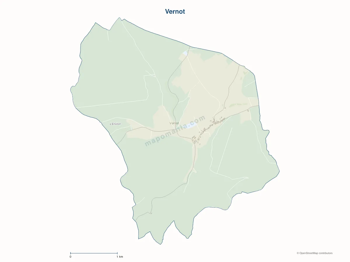 Carte de Vernot à personnaliser