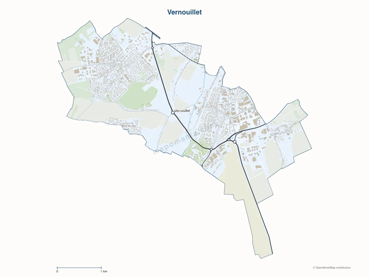 Carte de Vernouillet à personnaliser